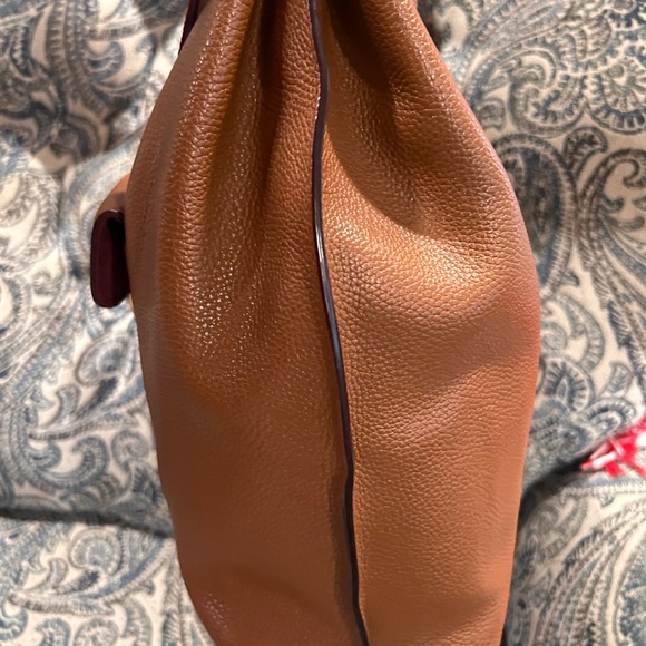 Coach Tabby Hobo Pebbled Leather Saddle Brown Like New - Picture 8 of 13